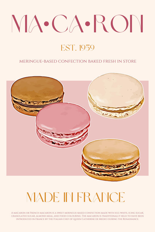 Macaron Print - Poster / Art Print