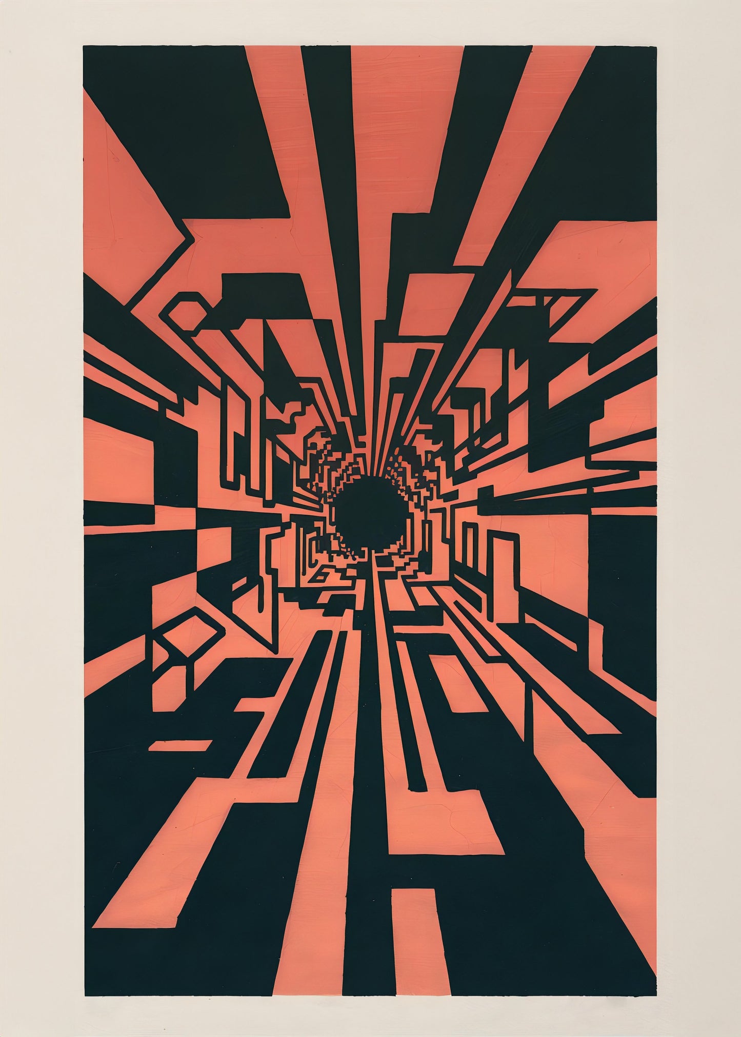 Square Warp Hole - Poster / Art Print