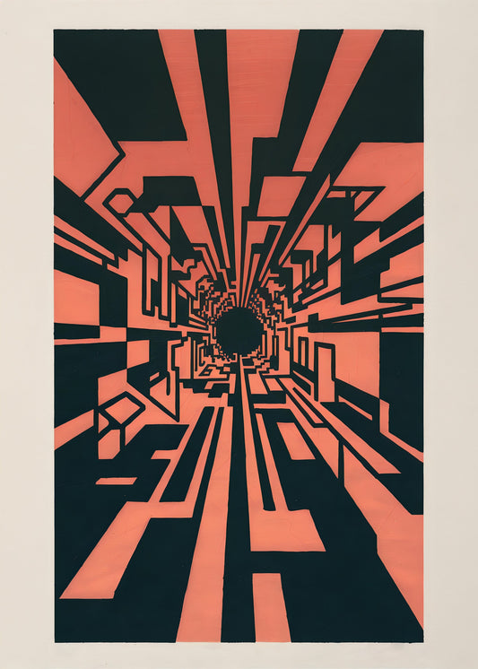 Square Warp Hole - Poster / Art Print