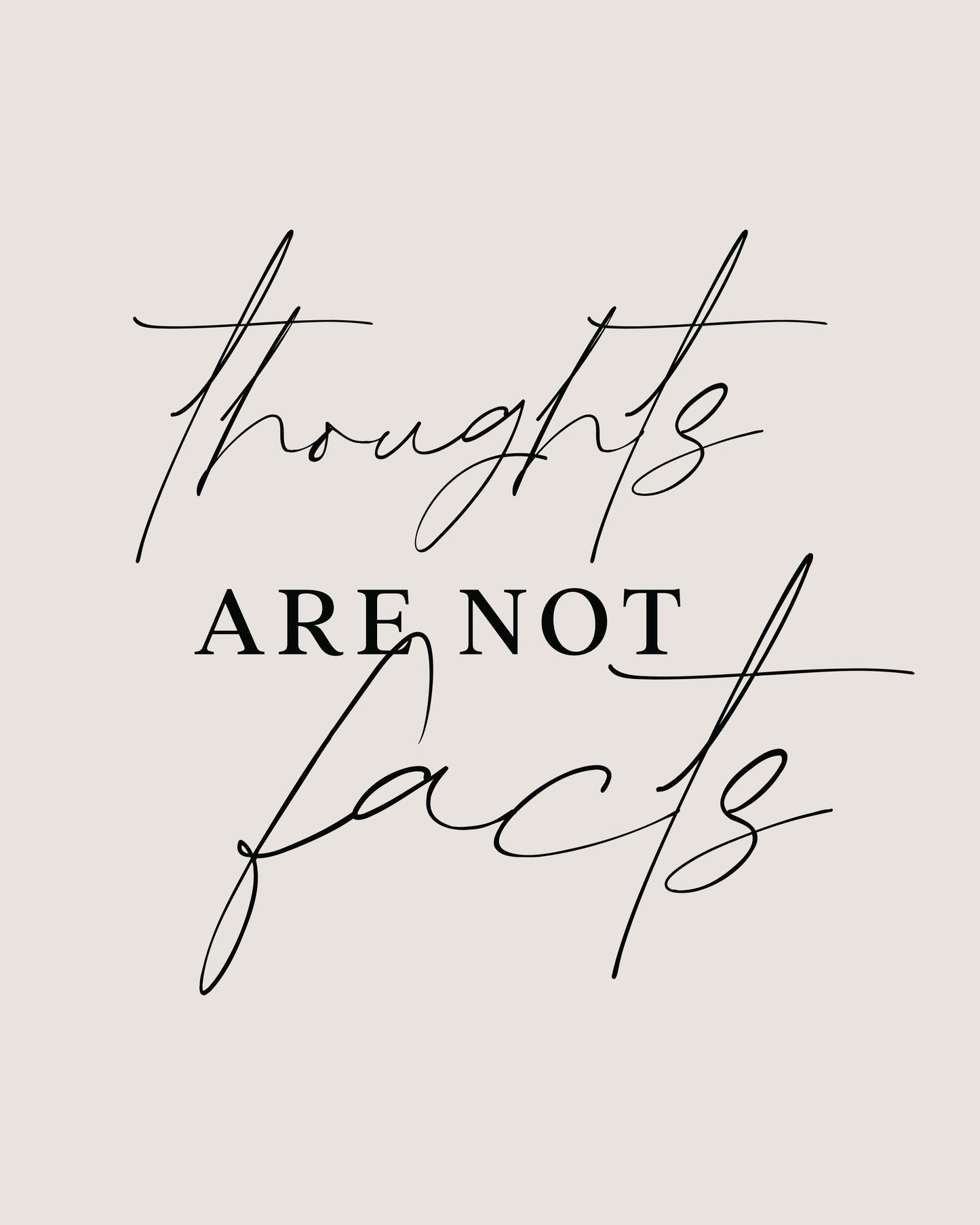 Thoughts Not Facts - Poster / Art Print