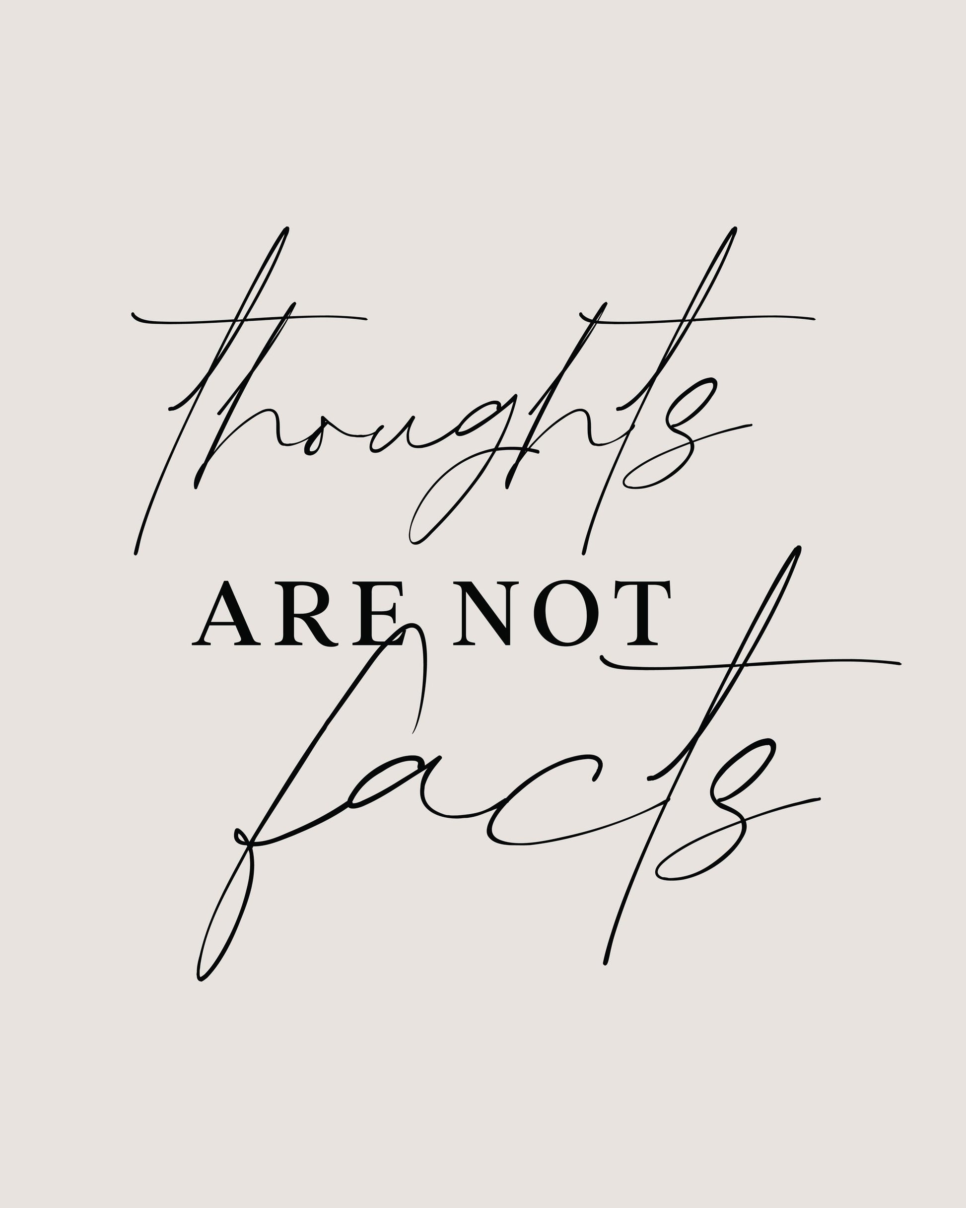 Thoughts Not Facts - Poster / Art Print