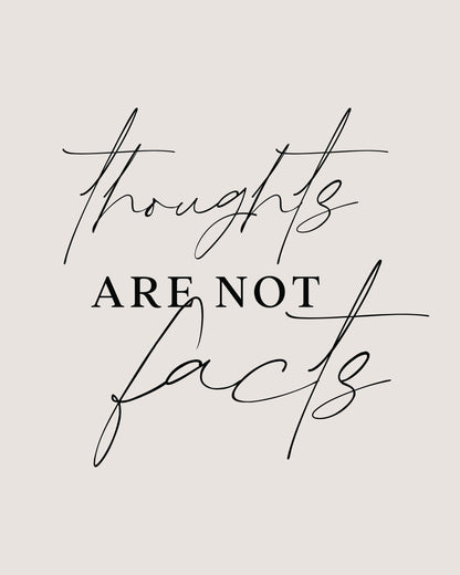 Thoughts Not Facts - Poster / Art Print