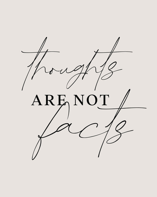 Thoughts Not Facts - Poster / Art Print