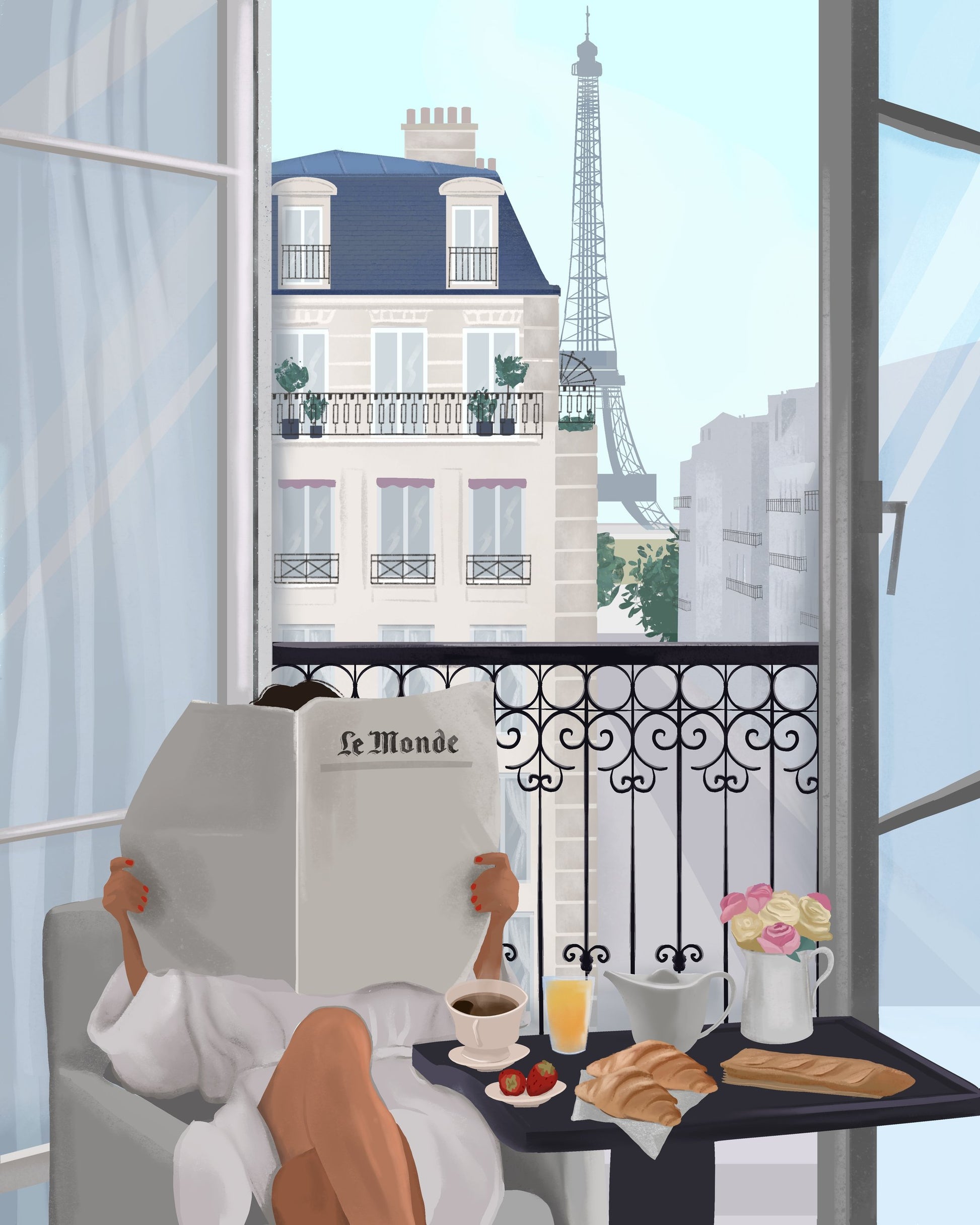 Paris Balcony - Poster / Art Print