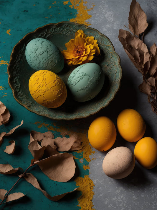 Yellow And Blue Eggs - Poster / Art Print