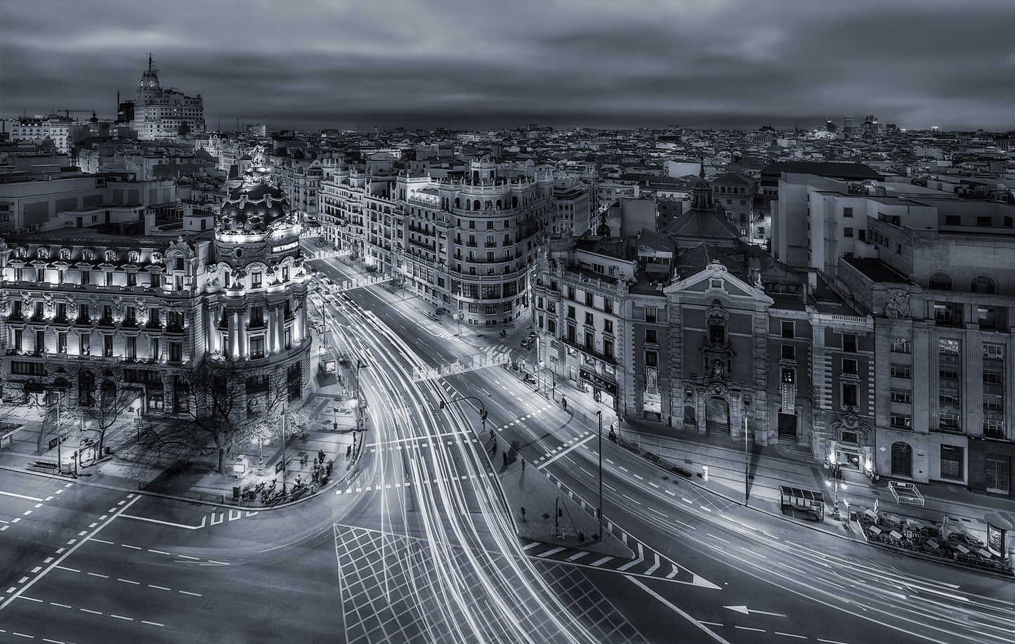 Madrid City Lights - Poster / Art Print