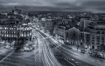 Madrid City Lights - Poster / Art Print