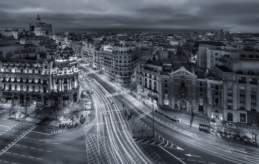 Madrid City Lights - Poster / Art Print