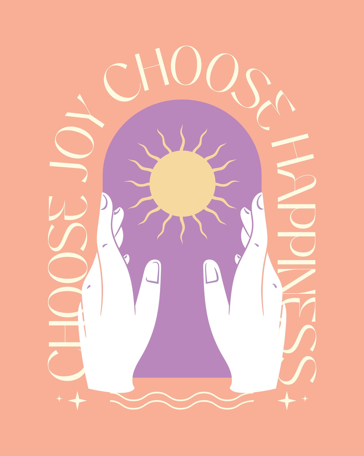 Choose Joy Choose Happiness - Poster / Art Print