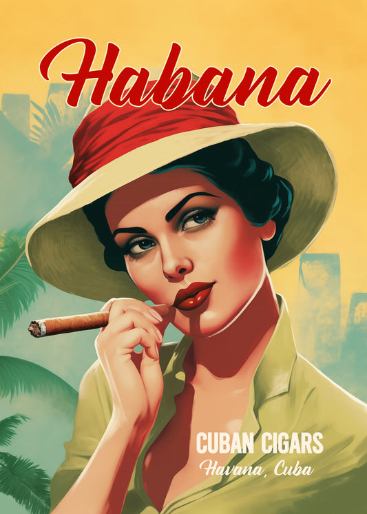 Habana - Cuban Cigars - Poster / Art Print