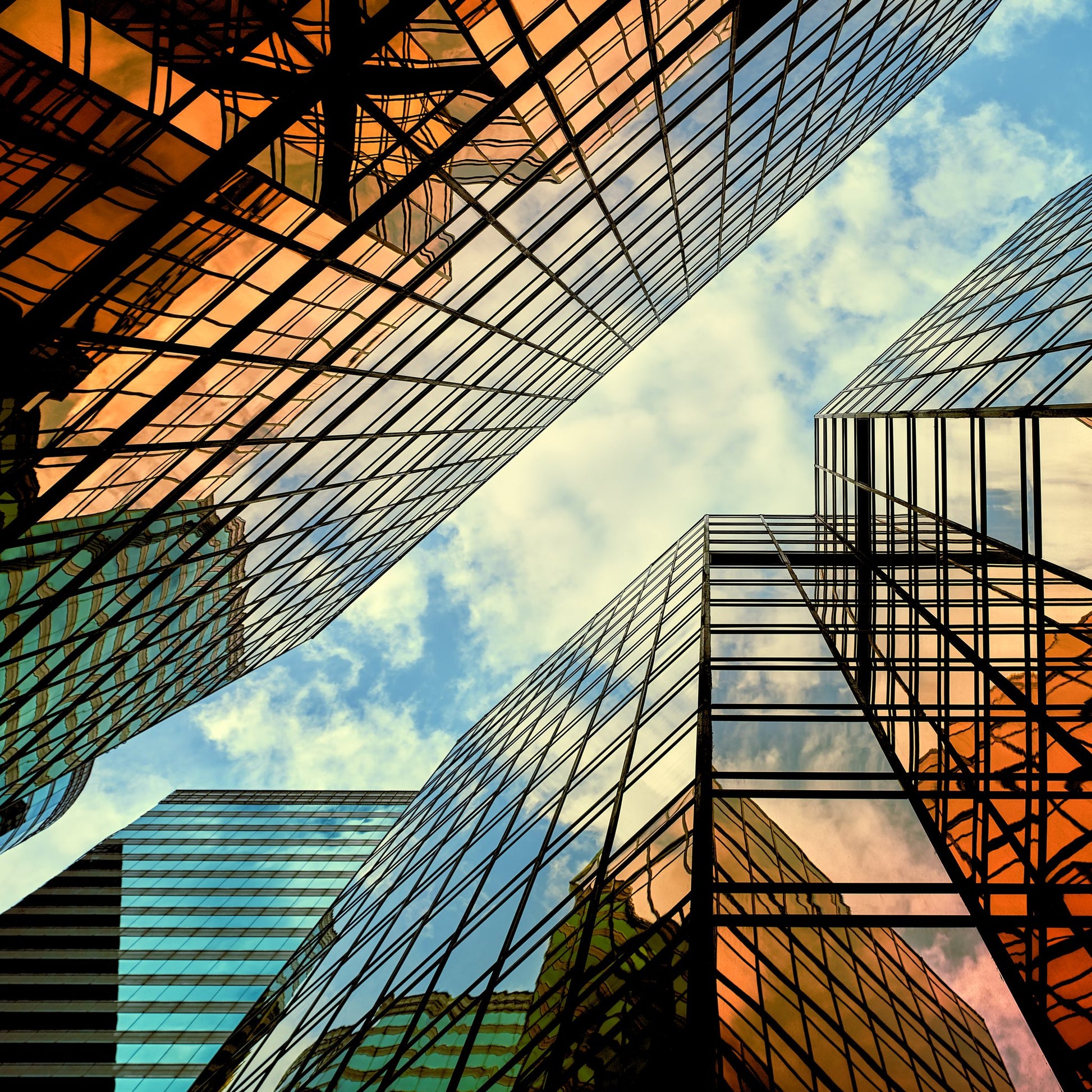 Colorful mirrors. - Poster / Art Print