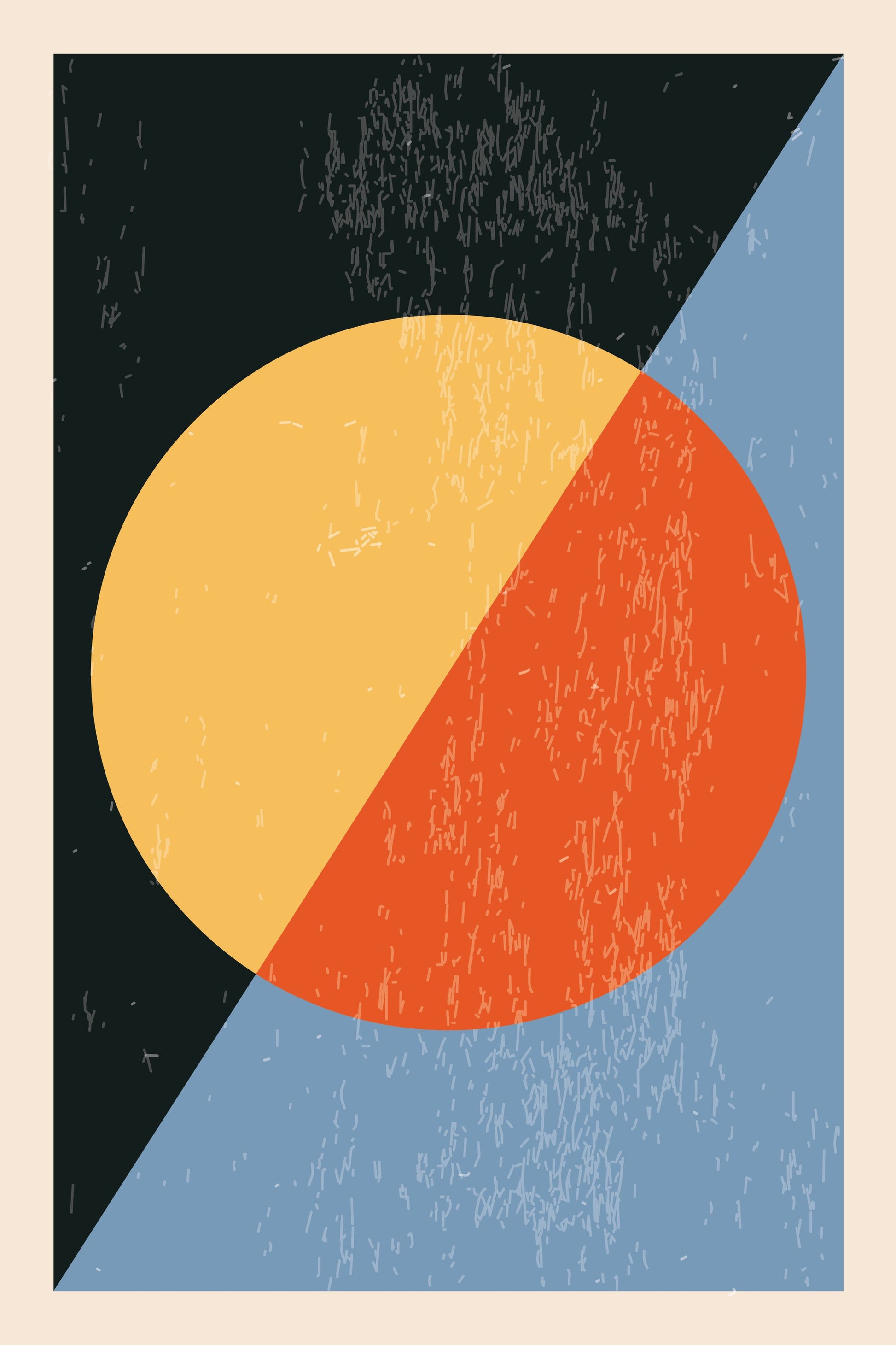 Minimal Abstract Shapes Series #18 - Poster / Art Print