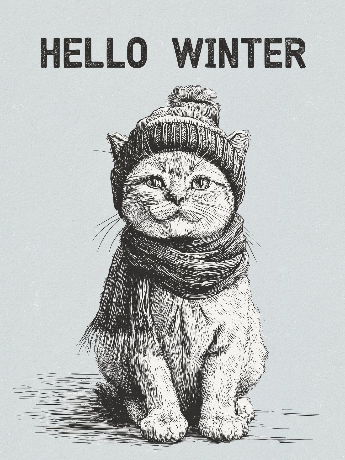 Hello Winter - Poster / Art Print