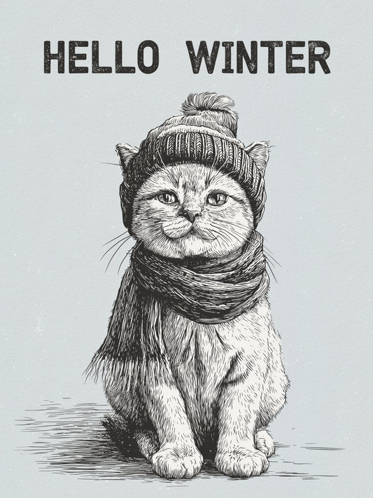Hello Winter - Poster / Art Print
