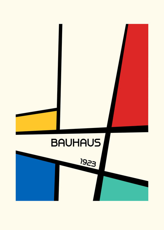 Bauhaus Geometric Design Retro - Poster / Art Print
