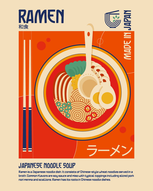 Ramen Japanese Food Print - Poster / Art Print