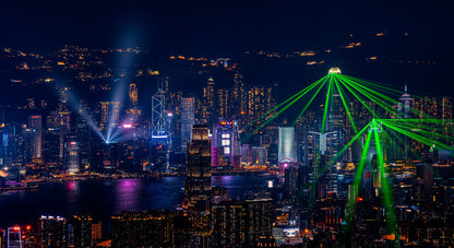 Victoria Harbour Light Show - Poster / Art Print