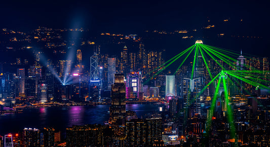 Victoria Harbour Light Show - Poster / Art Print