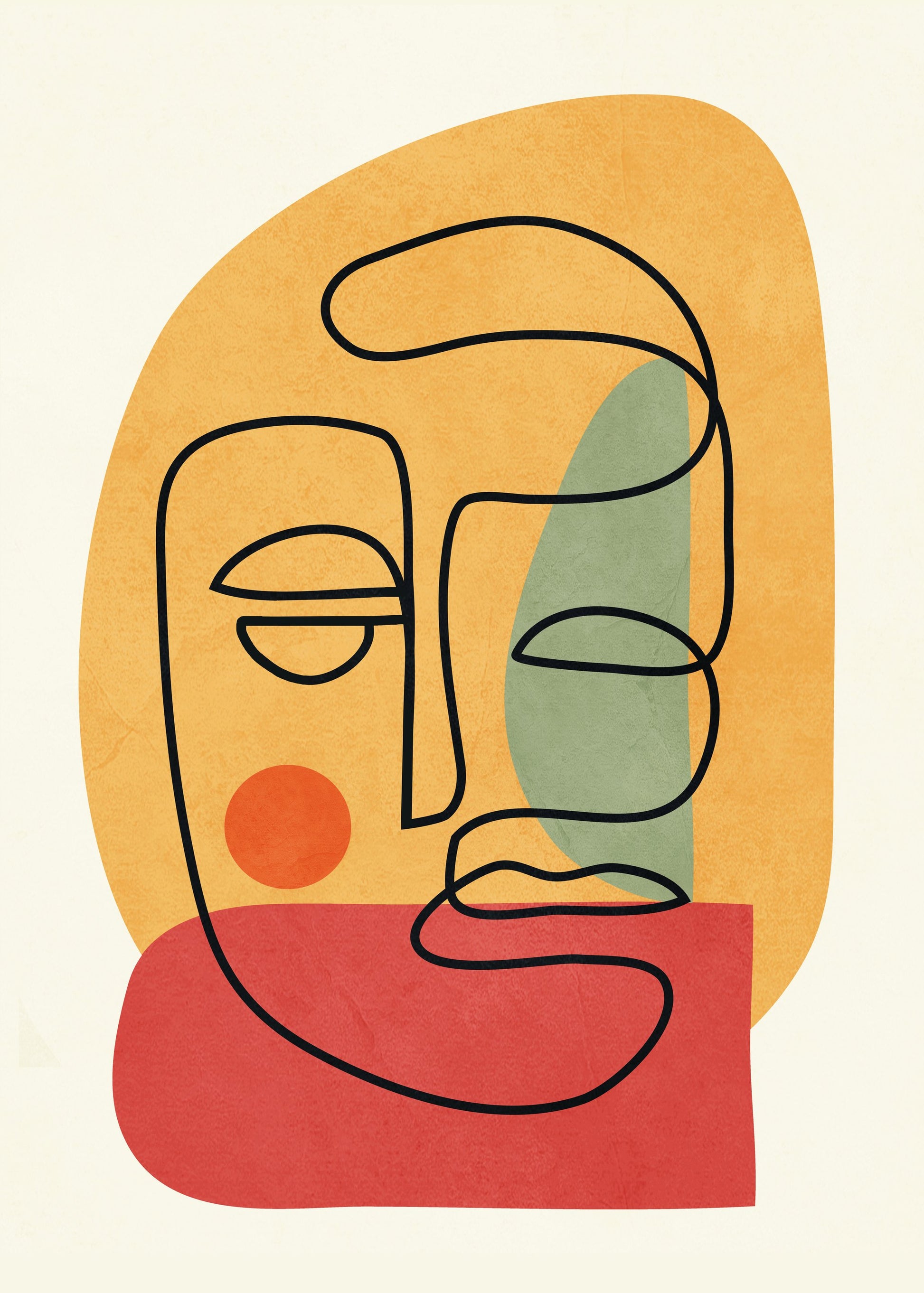 Abstract Faces 8 - Poster / Art Print