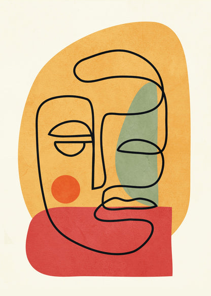 Abstract Faces 8 - Poster / Art Print