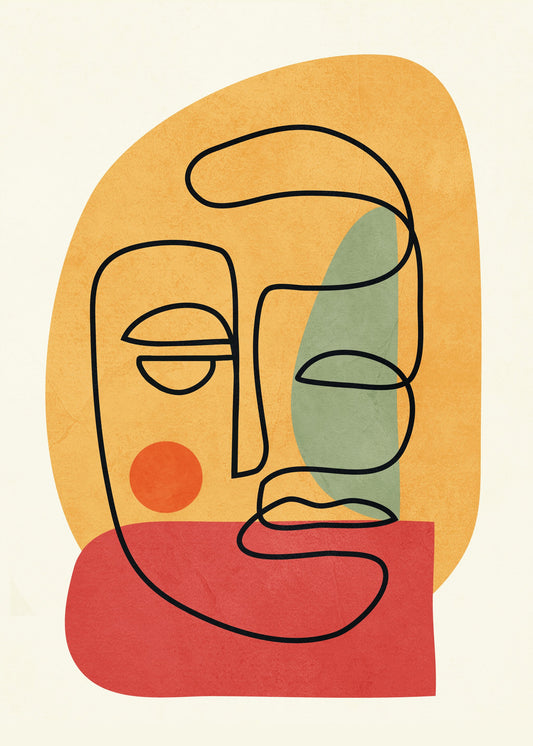 Abstract Faces 8 - Poster / Art Print