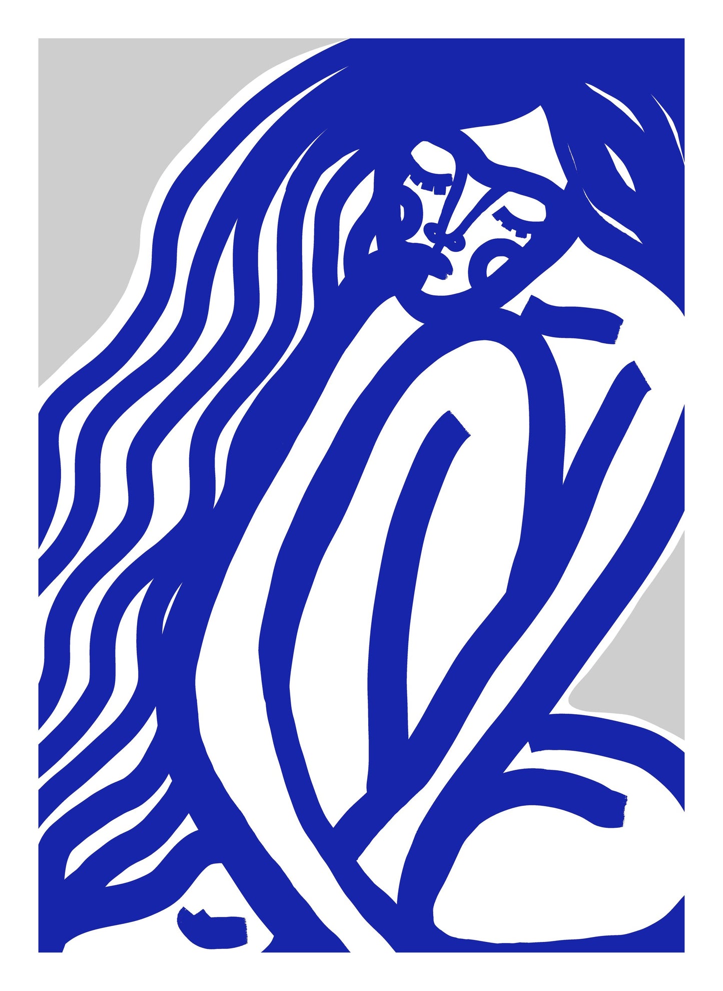 The Silence (Blue) - Poster / Art Print