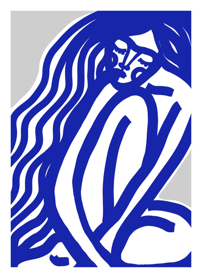 The Silence (Blue) - Poster / Art Print