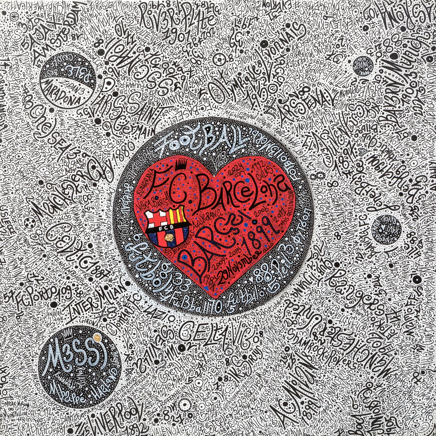 4 the Lov3 of Football - Poster / Art Print