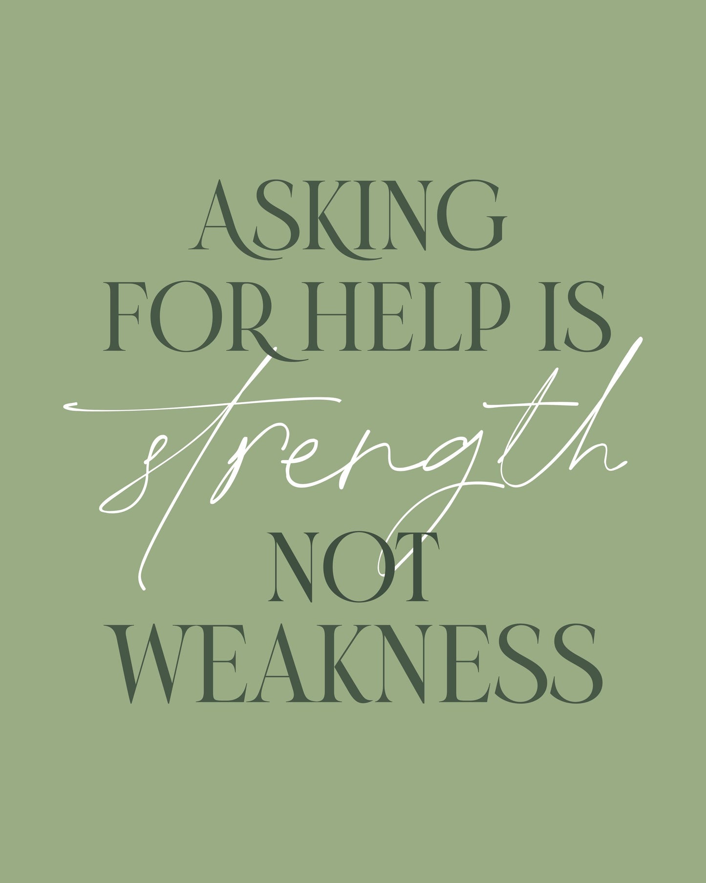 Asking Help - Poster / Art Print