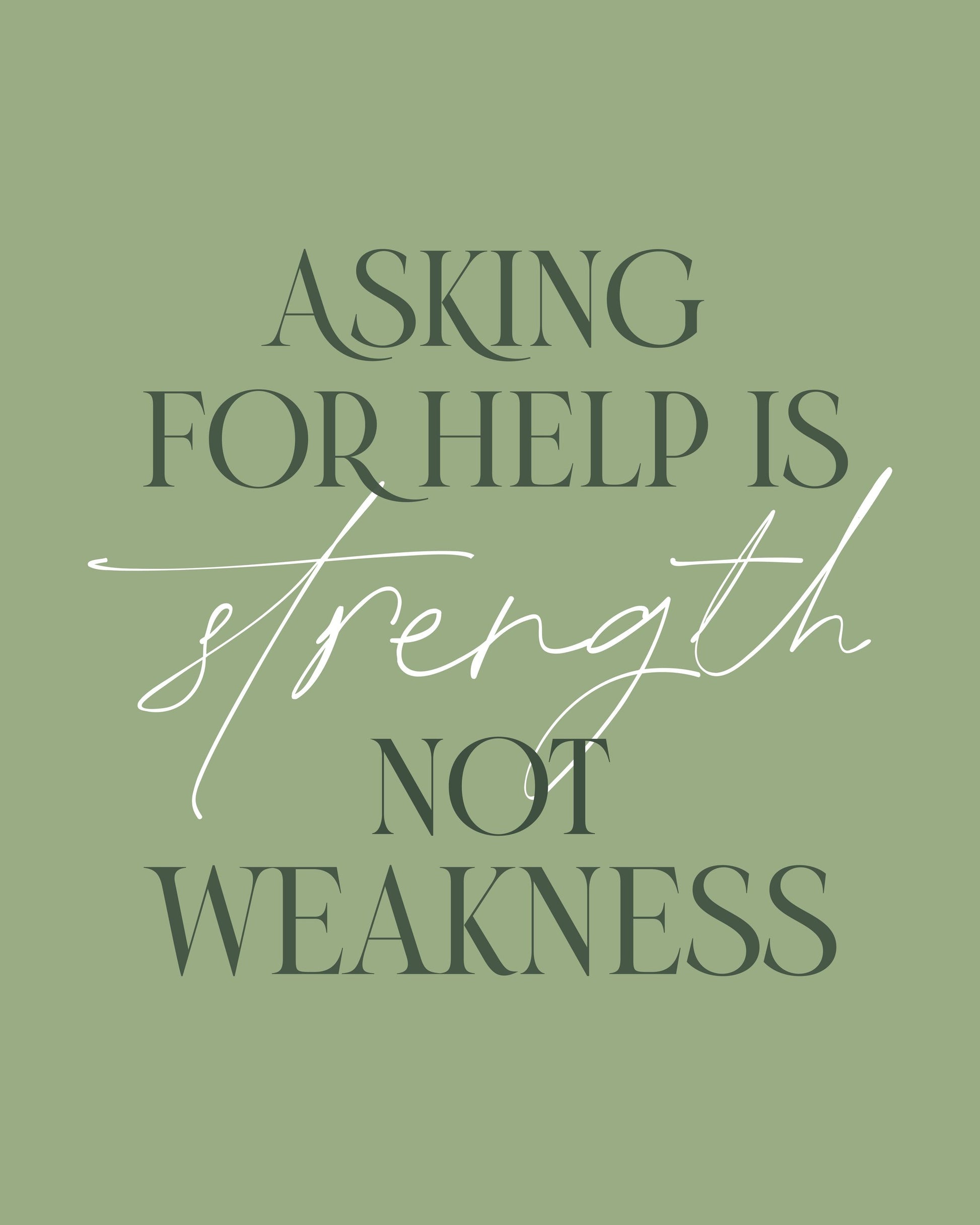 Asking Help - Poster / Art Print