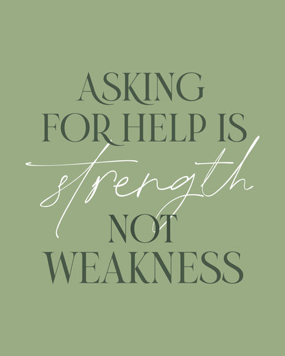 Asking Help - Poster / Art Print