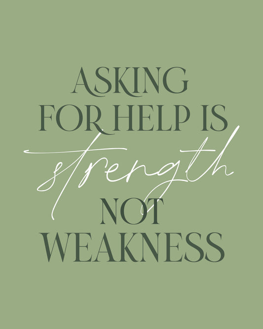 Asking Help - Poster / Art Print