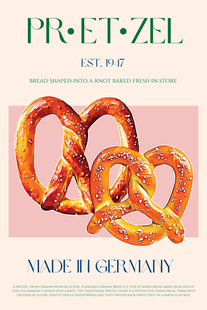 Pretzel Print - Poster / Art Print