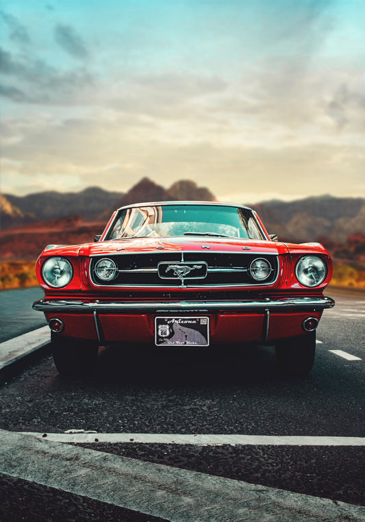 Vintage Car Love - Poster / Art Print