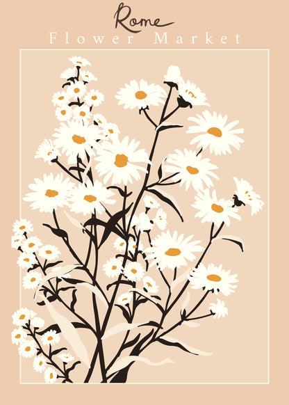 Flower Market Rome Aster - Poster / Art Print