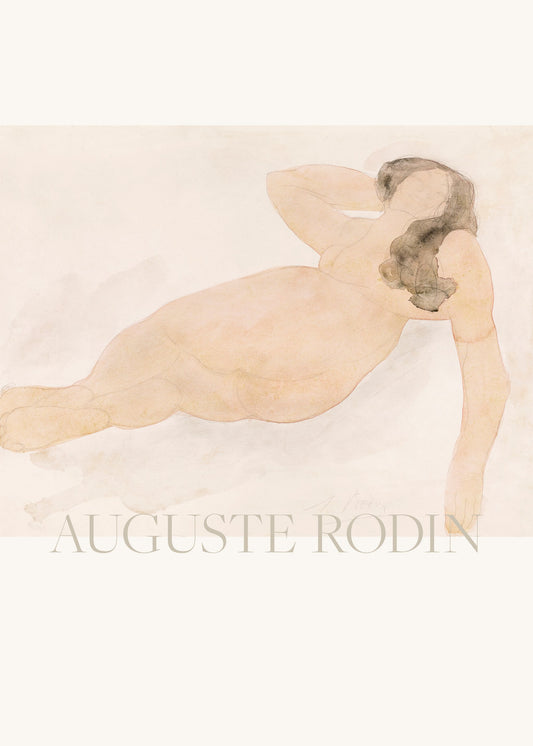 Study of a Nude (lying On Side) - Poster / Art Print