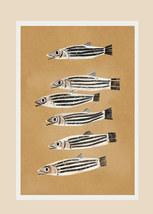 Minimal Fish Study - Poster / Art Print
