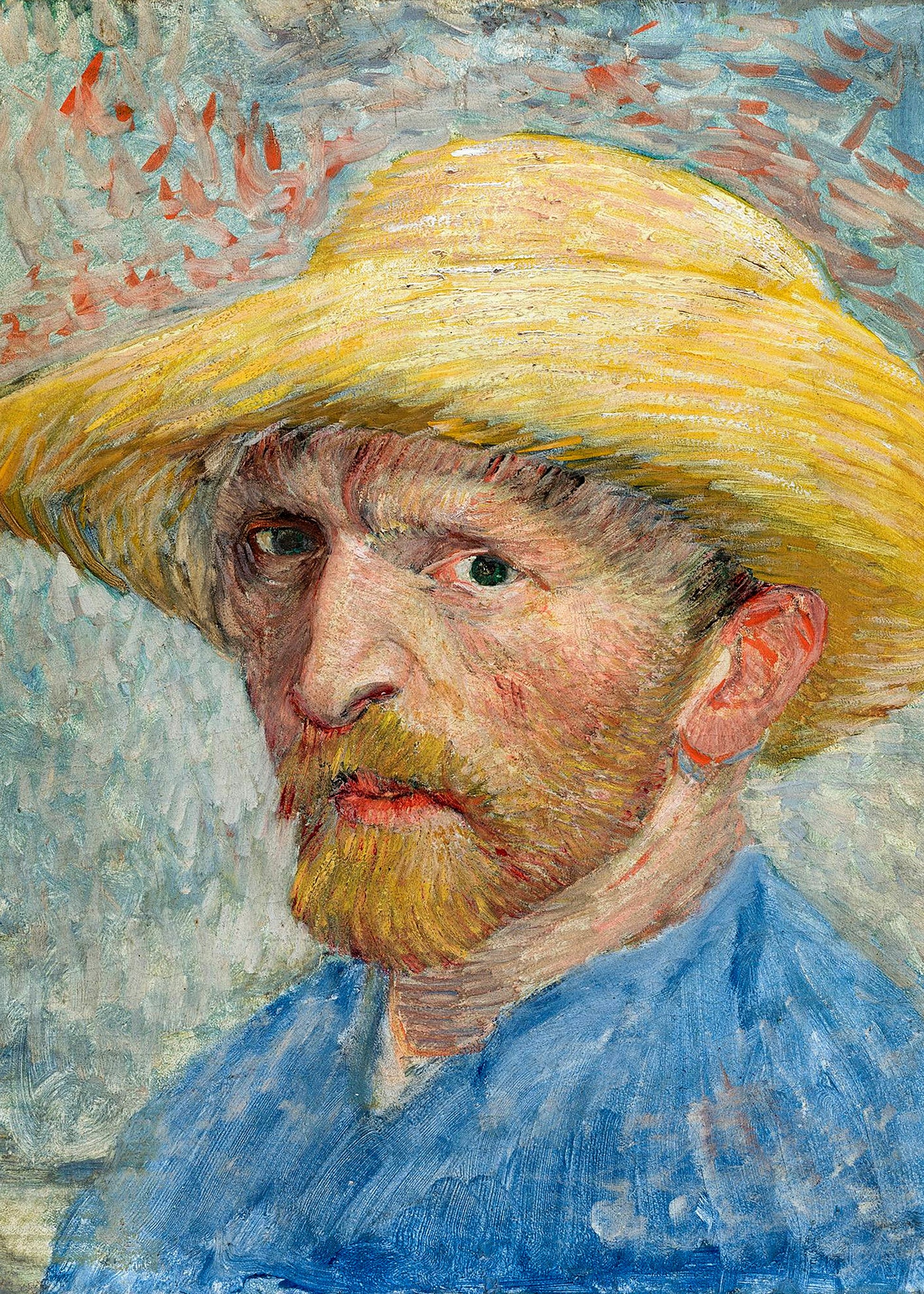 Vincent Van Gogh's Self Portrait (1887) - Poster / Art Print