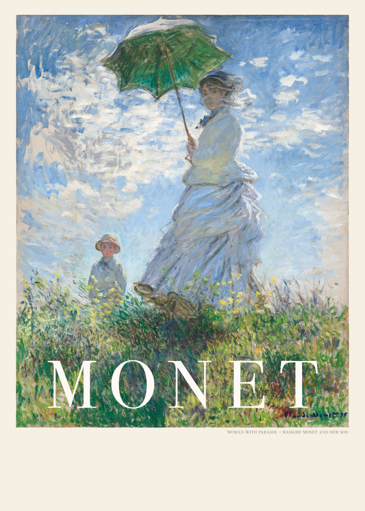 Woman With Parasol - Poster / Art Print