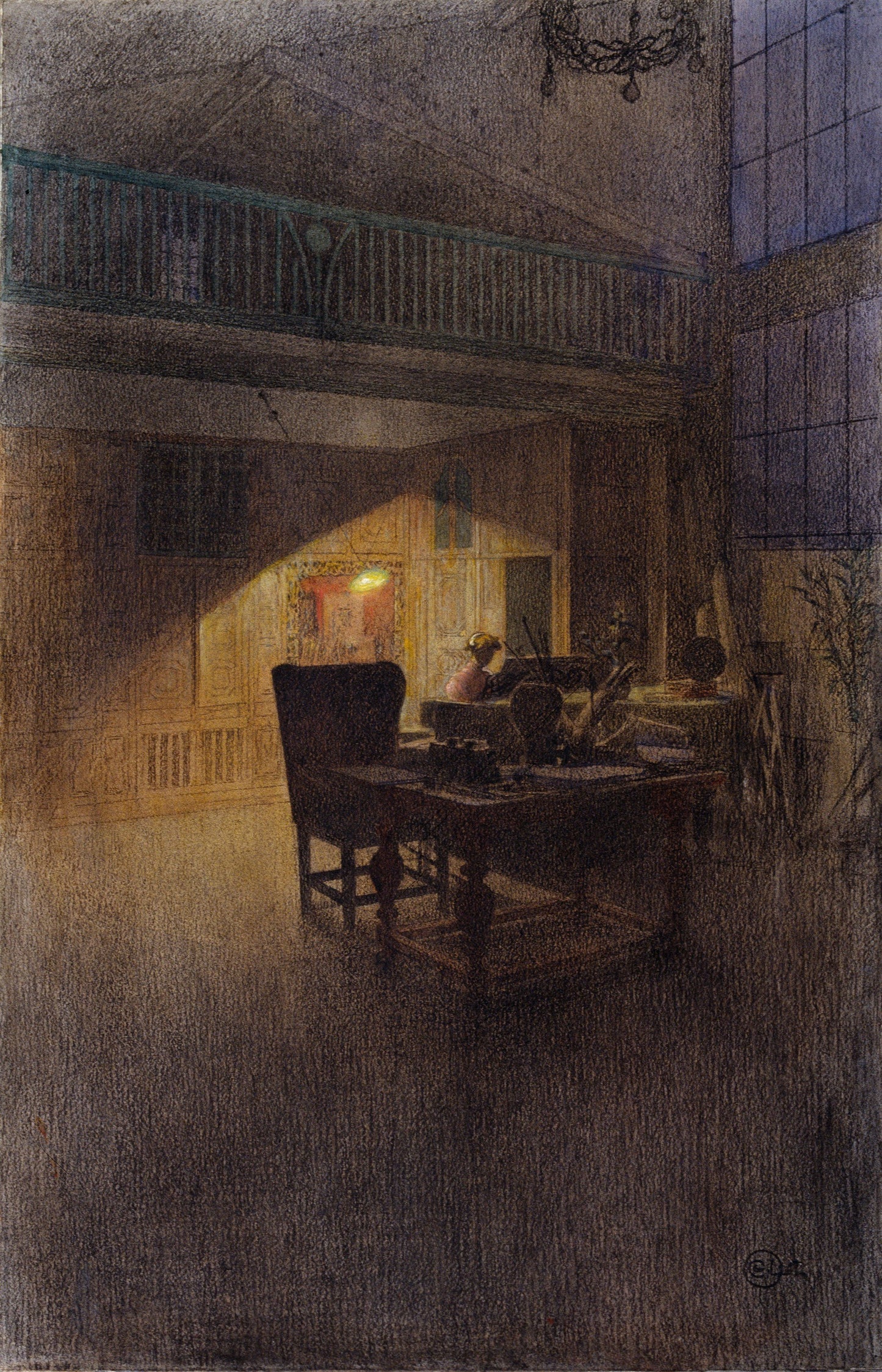 At the Piano - Poster / Art Print