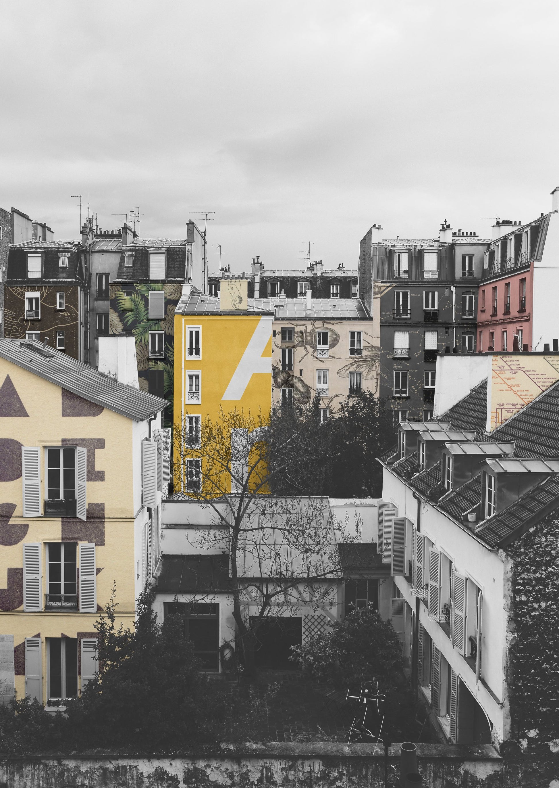 Paris Tags - Poster / Art Print