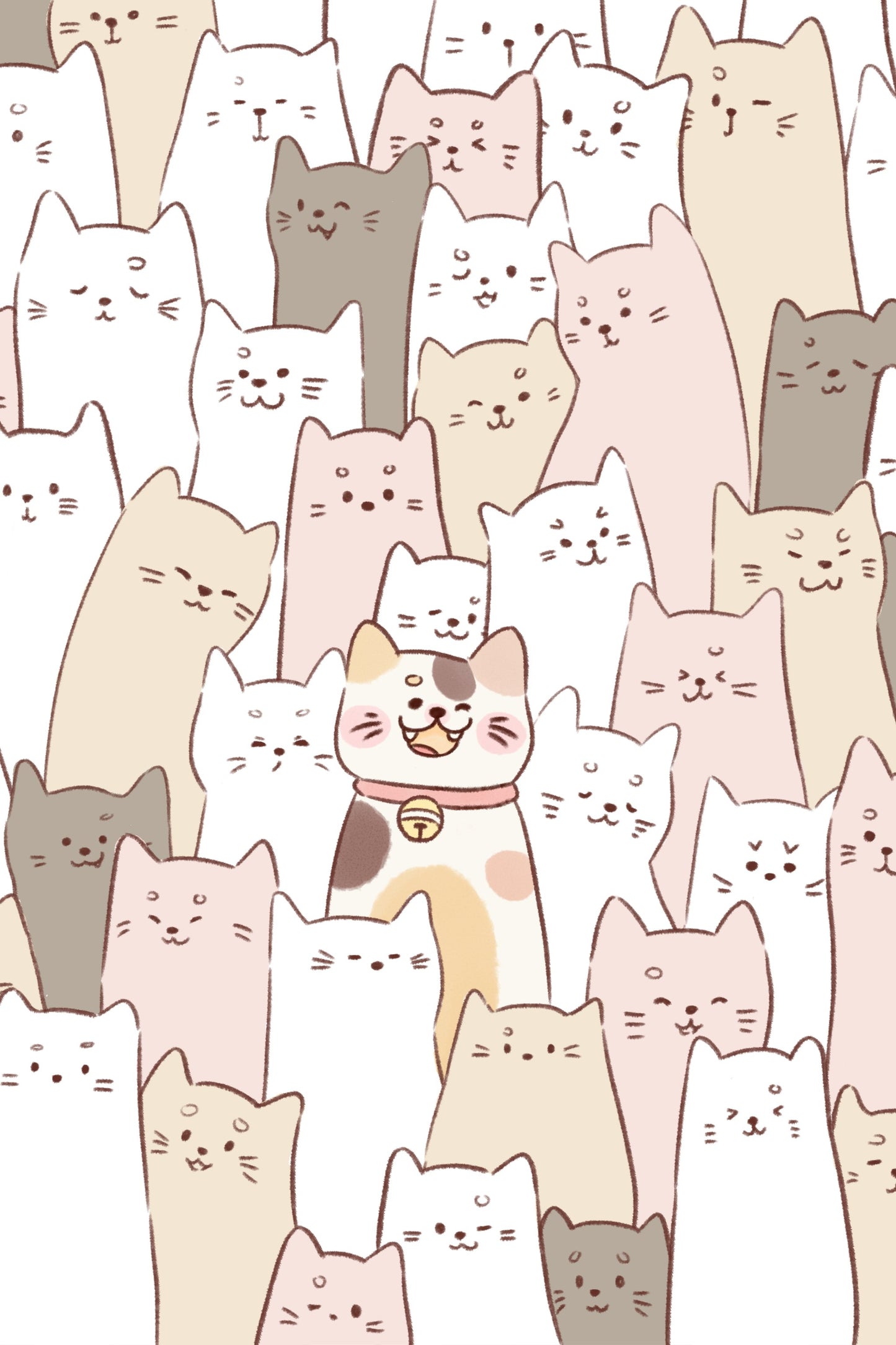 Cute Kitten lock - Poster / Art Print