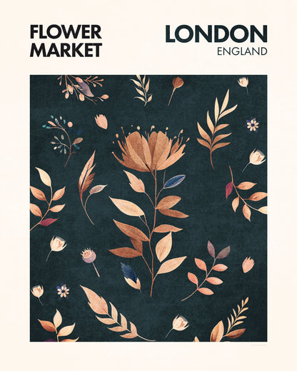Flower Market London - Poster / Art Print