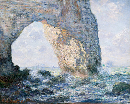The Manneporte (Étretat) (1883) - Poster / Art Print