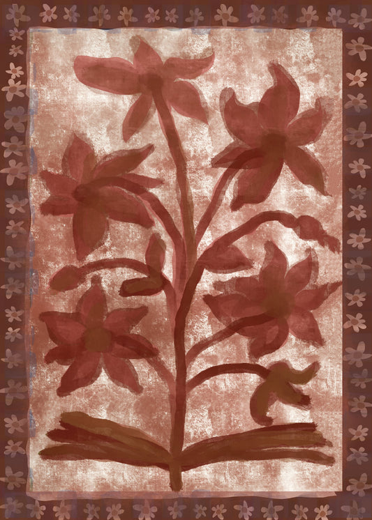 Floral Tapies - Poster / Art Print