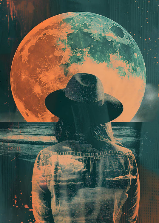 Watching the Moon - Poster / Art Print