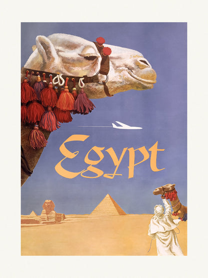 Egypt. Fly Twa (1960) Vintage Poster By David Klein - Poster / Art Print
