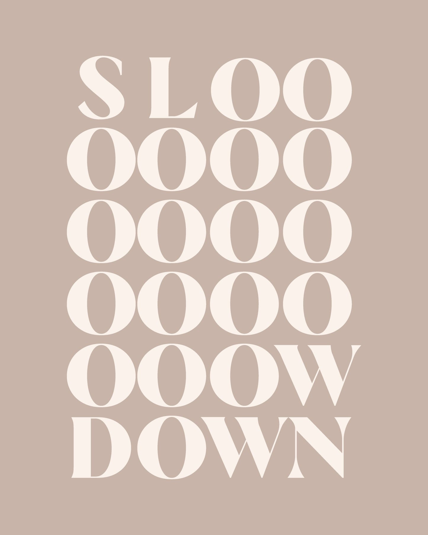 Slow Down 4 - Poster / Art Print