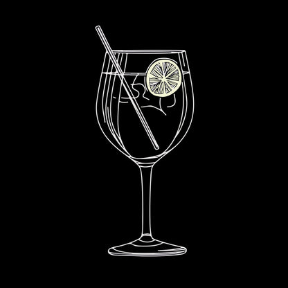 A Glass of Gin and Tonic - Poster / Art Print