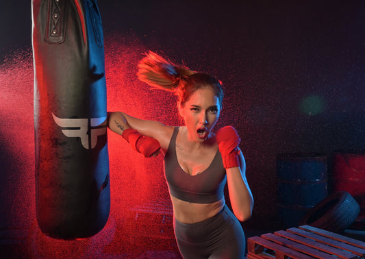 Portrait of lady boxer - Poster / Art Print